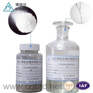 Acelerador de concreto sem álcalis